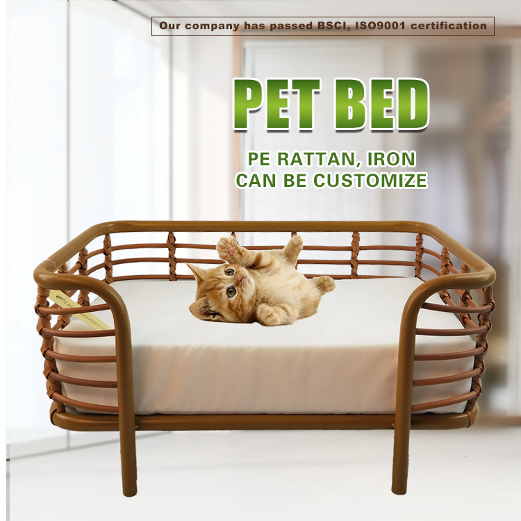 Woven Comfortable  Plush Pet Bed  GL-1378 PC