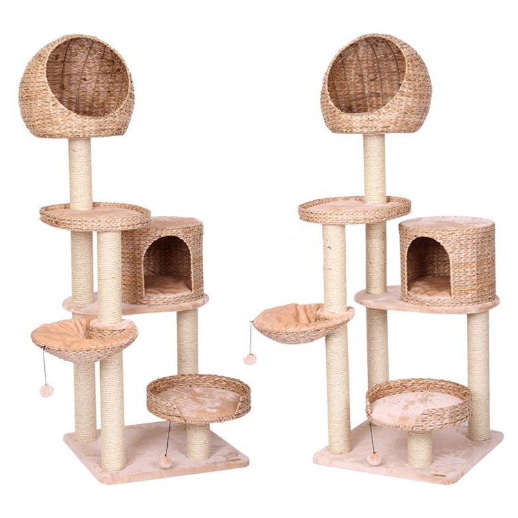 Woven Comfortable pet cat  tree  GL-0553PC