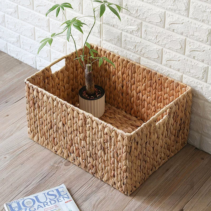 Factory Handmade woven Sea Grass Storage Basket For Laundry Clothes