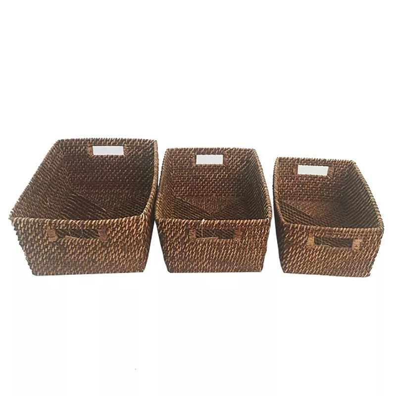 Factory supply Low price Handmade woven Storage Basket with handle