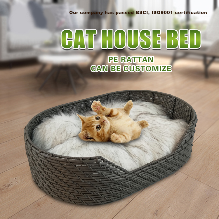 Woven Comfortable  Plush Pet Bed  GL-1368 PC