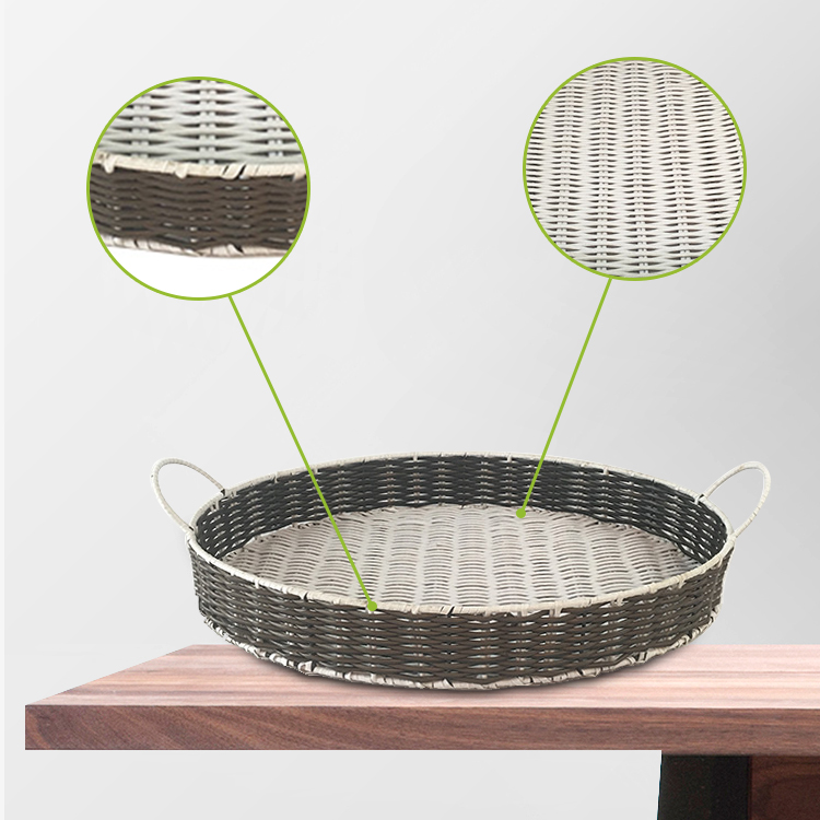 Hand-Woven Rattan Fruit Serving Tray GL-0009 PC