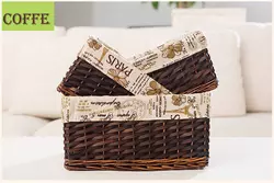 Wholesale Set 3 Cheaper Willow Woven Home Toys Clothes Storage Wicker Baskets With Lining