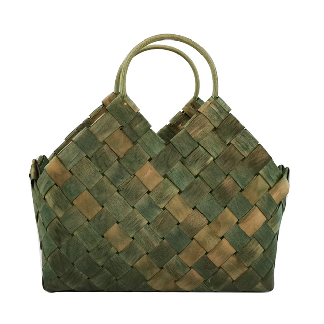 Woodchip Woven Basket Bag GL-0364 PC