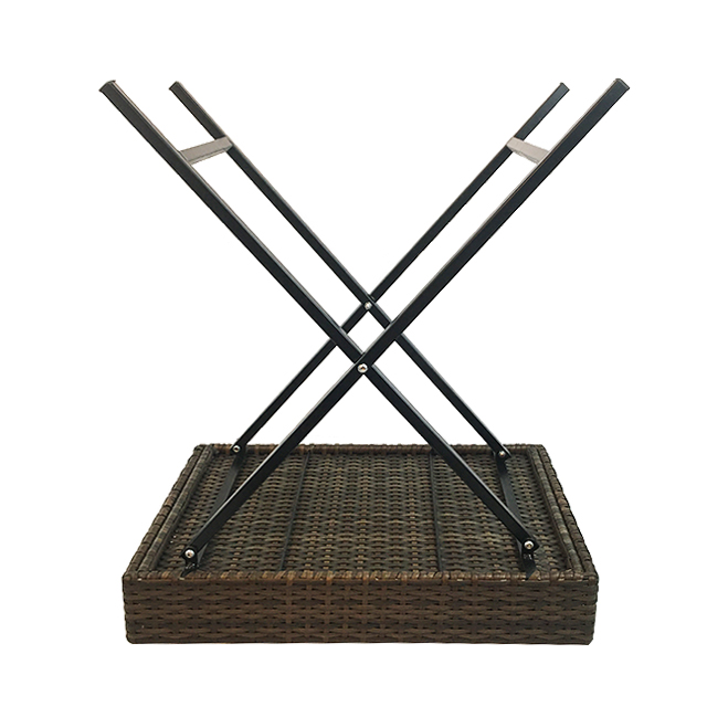 PE Rattan Weaving Butler Rattan Tray Table Outdoor Butler Tray GL-1141 PC