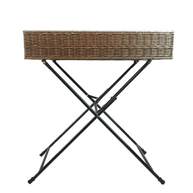 PE Rattan Weaving Butler Rattan Tray Table Outdoor Butler Tray GL-1141 PC