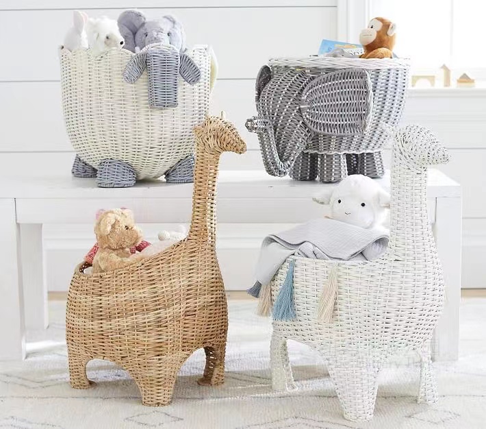 Natrual Rattan Animal Shape Storage Basket Giraffe GL-1238 PC