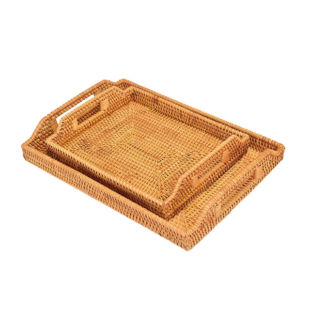 Hand-woven Rattan Storage Tray Set GL-0136 S2