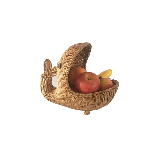 Natural Rattan Whale Shaped Storage Basket GL-0849 PC