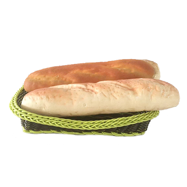 PE Rattan Green And Brown Storage Tray GL-0011 PC