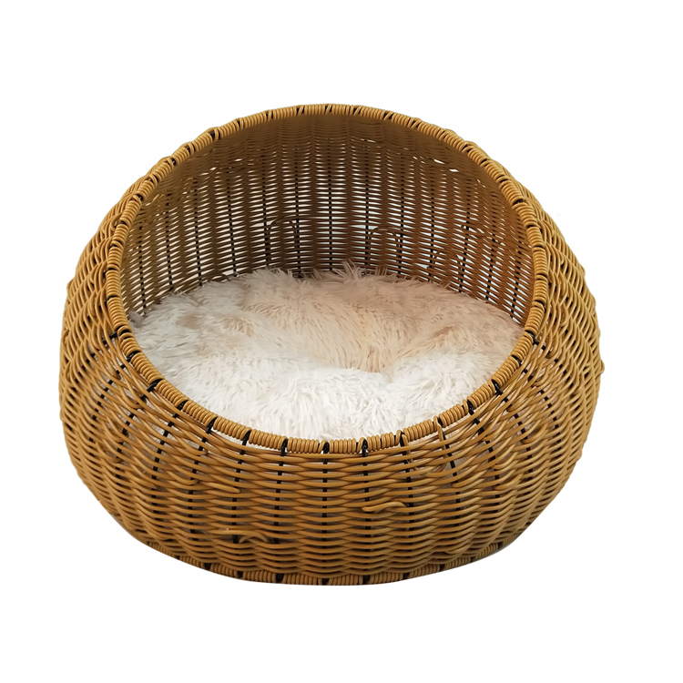 Woven PE Rattan Semicircle Pet House GL-1367 PC