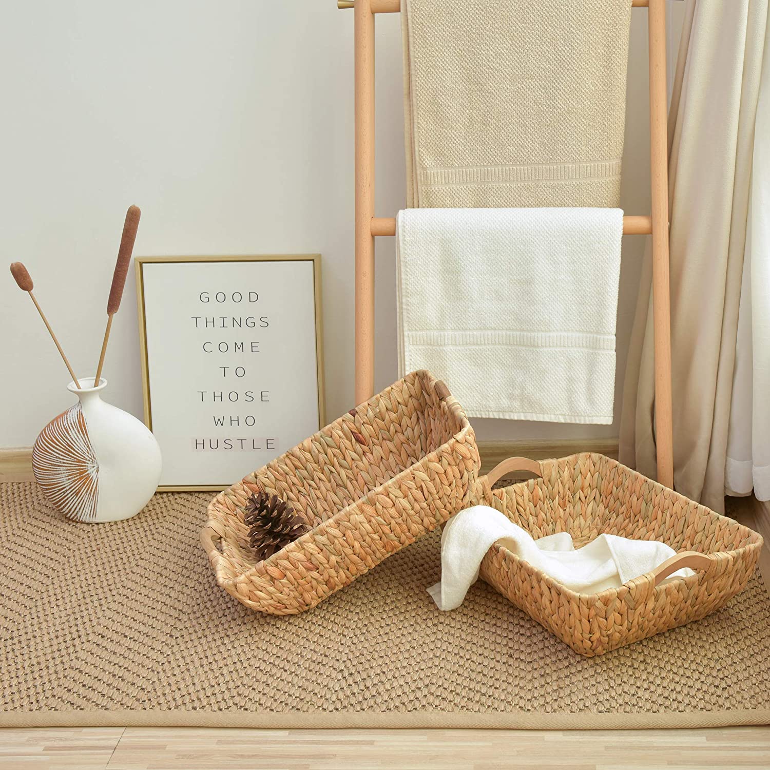 Hand-woven Banana Leaf  Storage Basket GL-1170 PC