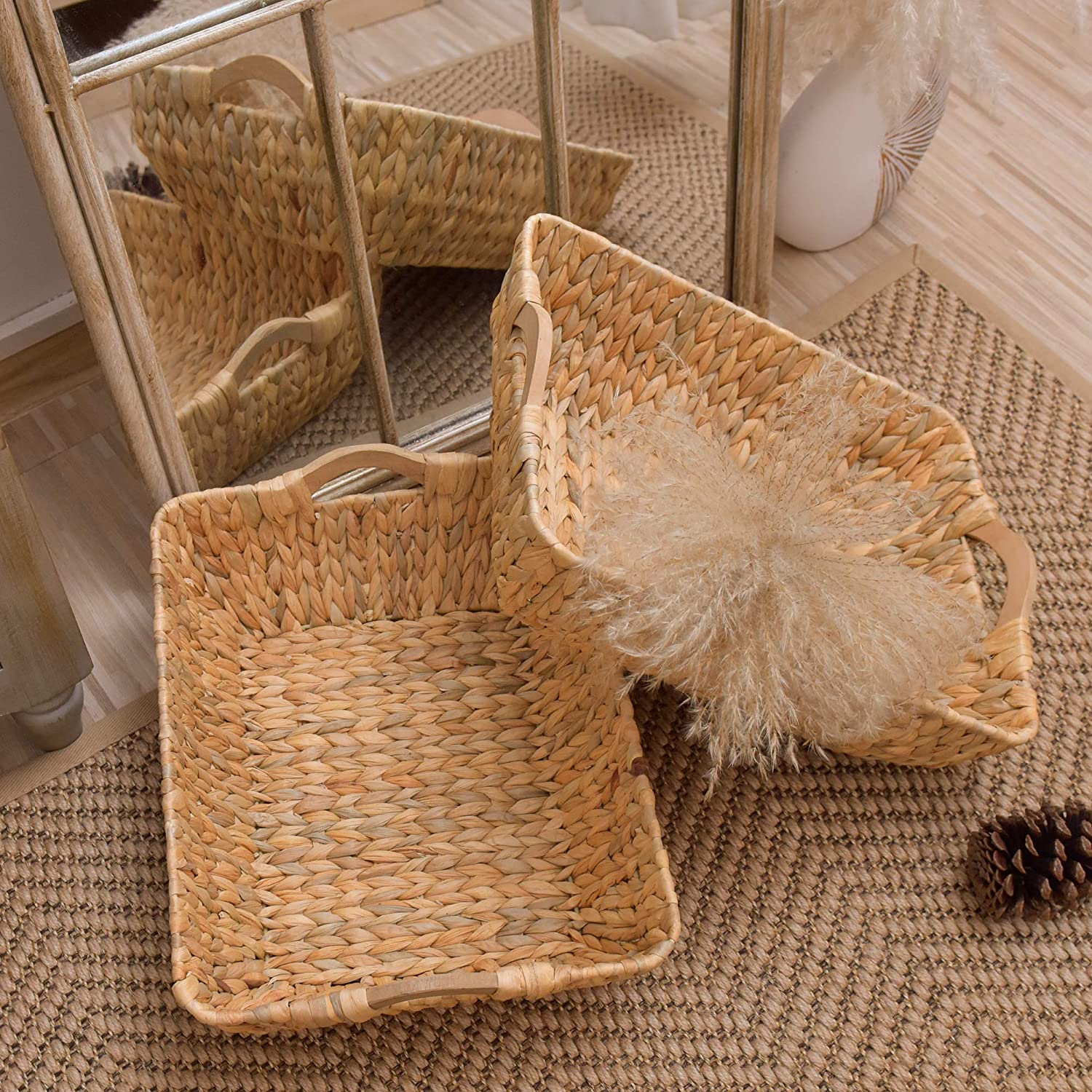 Hand-woven Banana Leaf  Storage Basket GL-1170 PC