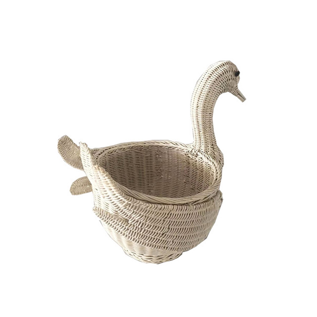 Natural Rattan Swan Shape Storage Basket GL-0875 PC